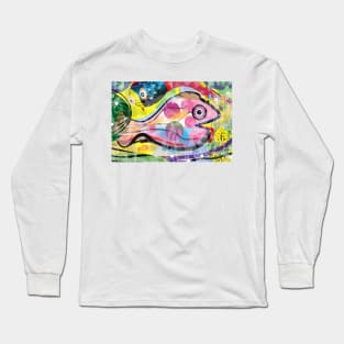 Fish Panting for a Drink with Hemingway in Havana Long Sleeve T-Shirt